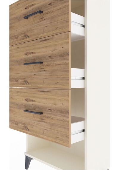 Arges Dolap 3 Çekmeceli 60x30x134 Aytaşı-çam Aytaşı