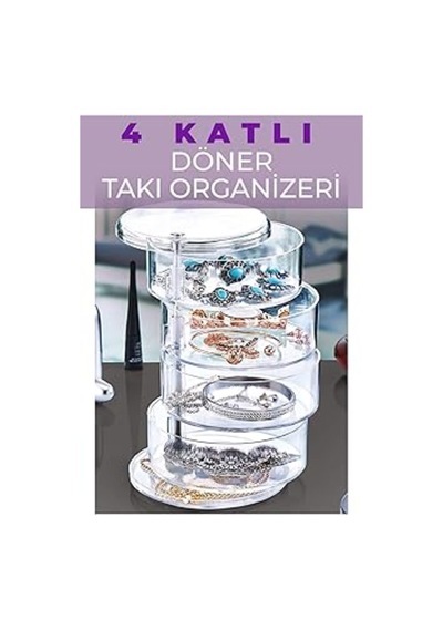 Pd-home 4 Katlı Döer Takı Orgaizeri Ahşap Tr Diğer