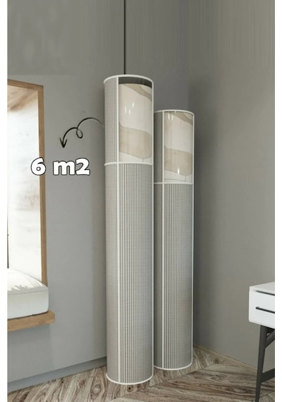 Nefes Alabilir Özellikli Pvc Pencereli Halı Saklama Hurcu 6 M² Açık Gri