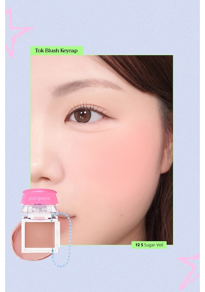 Ciltte Kremden Pudra Dokuya Dönüşen Allık Perıpera Tok Blush Keycap 12 Sugar Veil