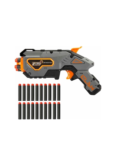 4576 Zapp Toys 20 Mermili Sünger Dart Atan Silah 28 Cm