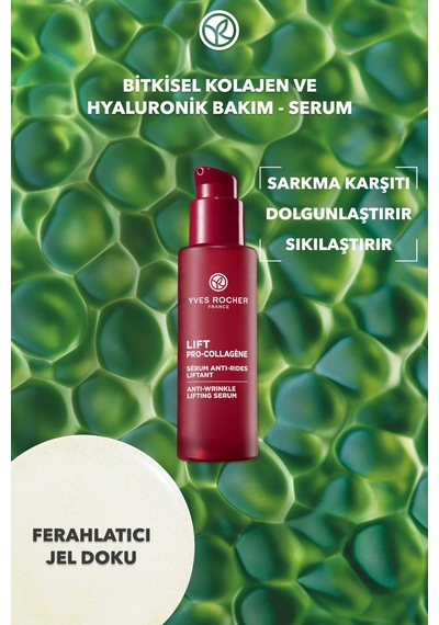 Yves Rocher Serum-sıkılaştırıcı,dolgunlaştırıcı Bitkisel Kolajen Ve Hyaluronik Bakım/lift Pro Collagene 30 Ml