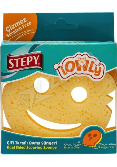 3 Adet Stepy Hobby Sünger Gülen Yüz Tekli