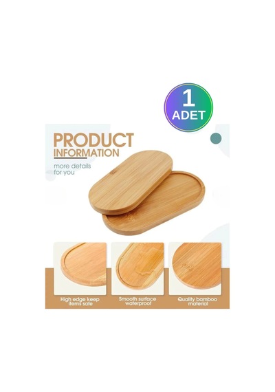 1 Adet Yağdanlık Standı, Sıvı Sabun Standı, Cam Şişe Altlığı Ahşap Yağlık Standı Kahverengi Diğer