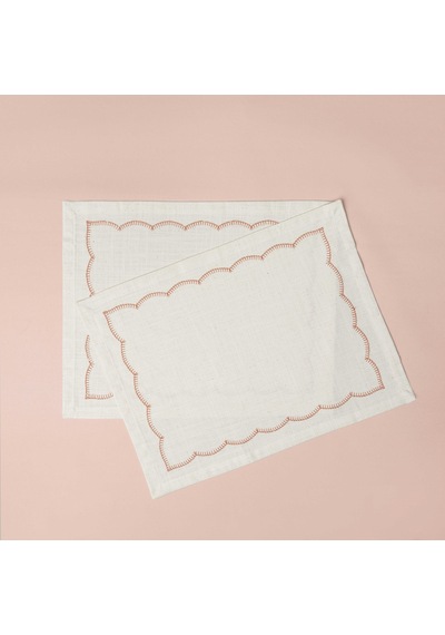 Linens Morby 2'li 35x45 Cm Peçete Naturel Kiremit Çok Renkli
