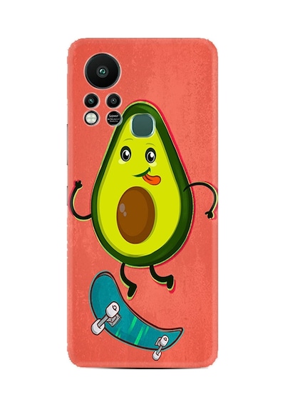 Infınıx Hot 11s Kılıf Silikon Desen Özel Seri Avokado Skate 1741