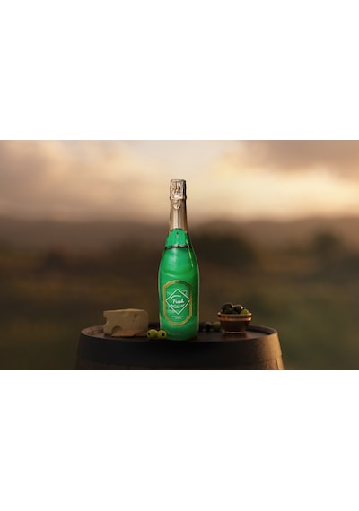 Stella Saltare Elma ve Mentol Aromalı Alkolsüz Simli Şampanya 750 ML