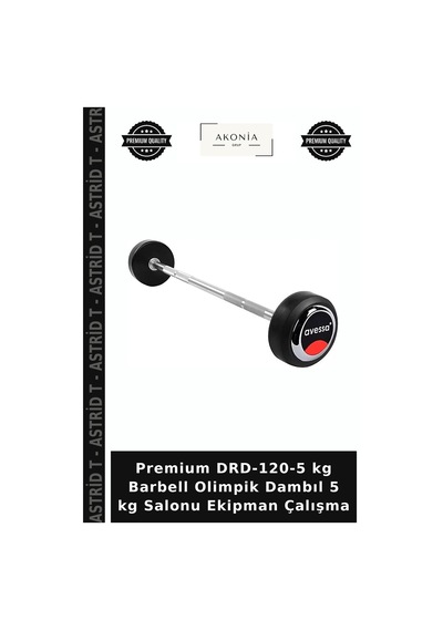 Premium Drd-120-5 Kg Barbell Olimpik Dambıl 5 Kg Salonu Ekipman Çalışma