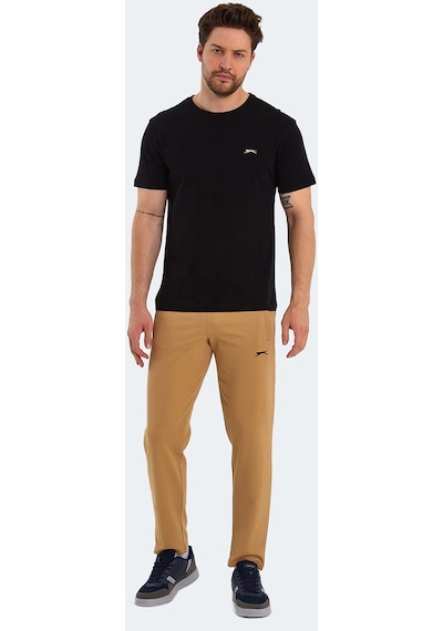Slazenger PAINT I Erkek Baskılı Siyah Tişört
