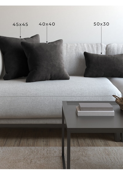 Br Demor Home Soft Series Duman Grisi Kırlent, Yastık Kılıfı Duman Grisi