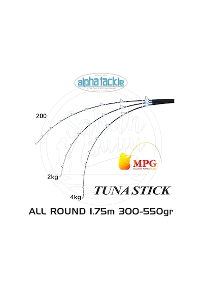 Alpha Tackle Mpg Tuna Stick 175 All Round Kamış 175Cm 300-550Gr