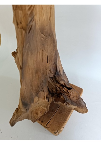 Dekoratif El Oyması Ahşap At Kafası 52x43x24cm (Teak Ağac-3)