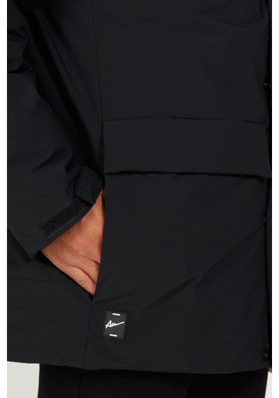 Ac&Co / Altınyıldız Classics - Erkek Sıyah Kapüşonlu Dik Yaka Standart Fit Kaban Siyah Ac&Co / Altınyıldız Classics - Erkek Sıyah Kapüşonlu Dik Yaka Standart Fit Kaban Siyah