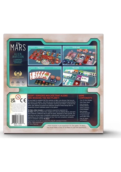 On Mars Alıen Invasıon Uzaylı İstilası Kutu Oyunu