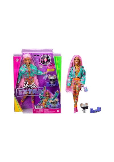 Barbie Extra Pembe Örgü Saçlı Bebek Grn27 Gxf09 Gxf09
