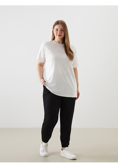 Lcw Everyday Siyah Beli Lastikli Kadın Jogger Eşofman Altı