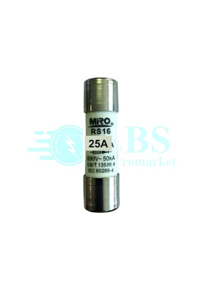 Rs16 690v 25a Ar 14x51 Porselen Sigorta 3'lü Paket
