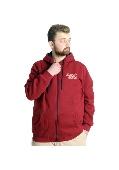 Mode Xl Erkek Sweat Kapşon West Lamb 22524 Bordo 001