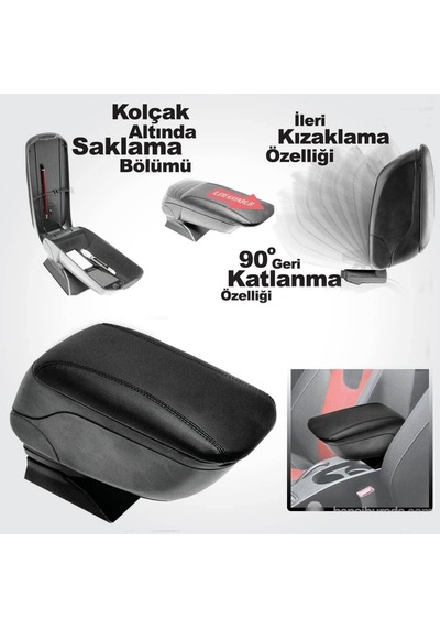Sürgülü Kol Dayama Kolçak Her Araca Uygun Oto Kolçak Universal