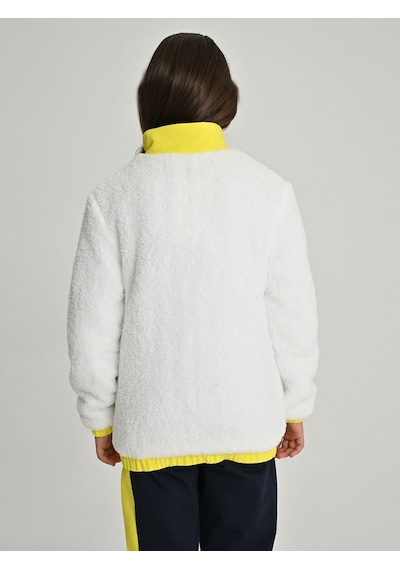 Fenerium Çocuk Trıbun Cep Detaylı Peluş Sweat BEYAZ
