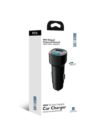 48w Pd Süper Hızlı Şarj Araç İçi Çakmaklık Şarj Aleti 1x Type-c 3