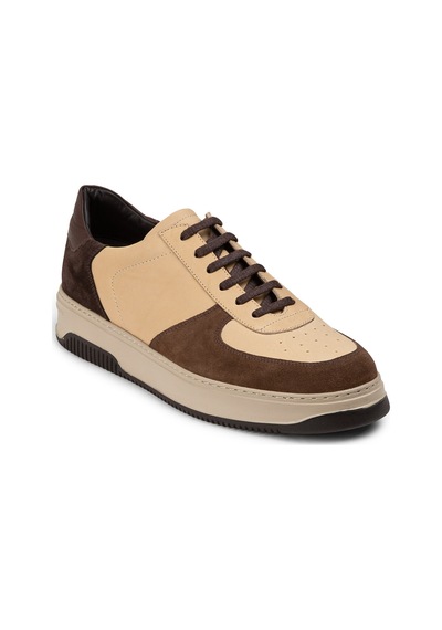 Deery Hakiki Deri Vizon Rengi Erkek Sneaker Ayakkabı - 01965Mvzne04 Vizon Deery Hakiki Deri Vizon Rengi Erkek Sneaker Ayakkabı - 01965Mvzne04 Vizon