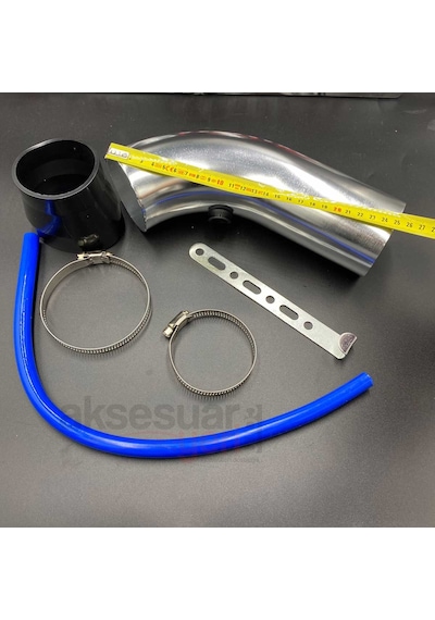 Hava Filtresi Uzatma Boru Seti Metal Ürün 7.6cm Çap, 25cm Uzunluğunda