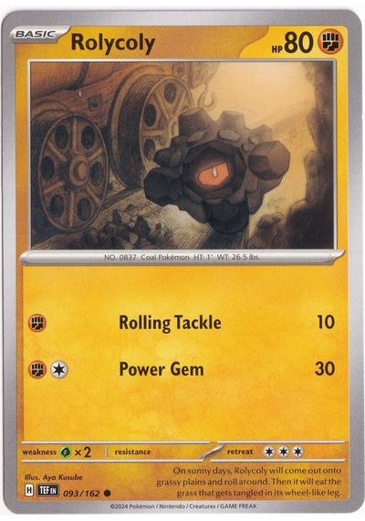 Rolycoly 093/162 - Temporal Forces - Pokemon Kartı Mint
