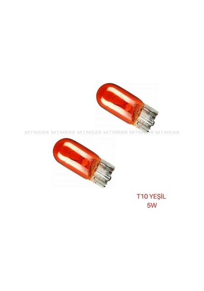 Carmind Turuncu T10 Dipsiz Park Ampul 12V W5W 2 Adet
