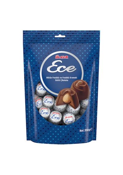 Ülker Ece Bütün Fındıklı Sütlü Çikolata 350 G - Efsanevi Fındıklı Lezzet