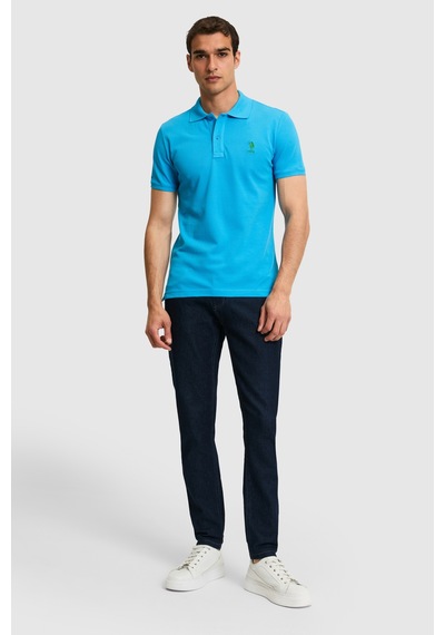 U.s. Polo Assn. Erkek Kobalt Tişört Basic 50322304-vr077