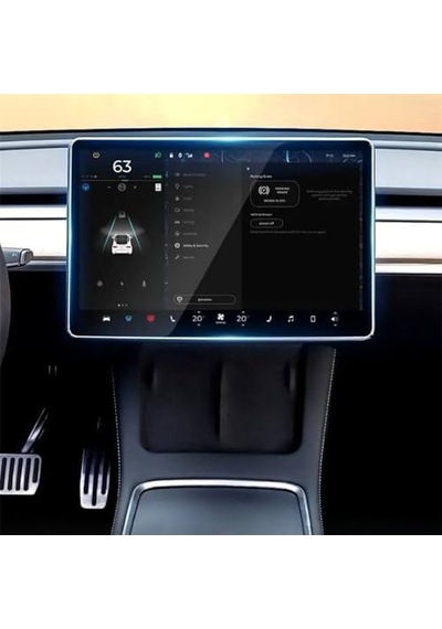 Model Y İle Uyumlu Yüksek Kalite Araç Multimedya Temperli Cam Ekran Koruyucu T Esla İçin Oto Aksesuar İçin Multimedya Cam Temperli Ekran Koruyucu Security