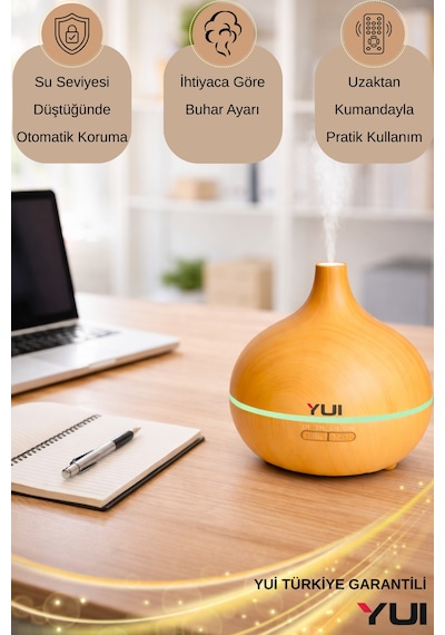 Ah30 Hava Nemlendirici Buhar Makinesi Ultrasonik Aroma Difüzör Oda Nemlendirici Işıklı