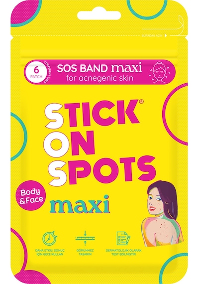 S.o.s Maxi 6 Lı Vücut&yüz Sivilce/akne Bandı - Pimple Patch - Hidrokolloid Bant