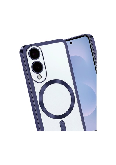 Ilkeshop Newface Samsung Galaxy Uyumlu S25 Edge Kross Magneticsafe Kapak - Lacivert
