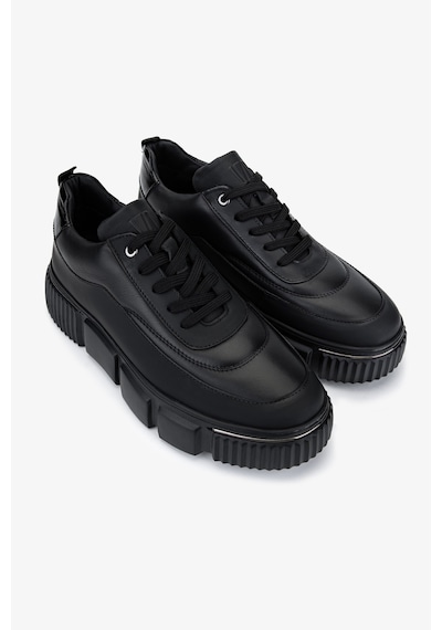 Valmenti Erkek Hakiki Deri Sneakers & Spor Ayakkabı 381 22035 Erk Ayk Sk25-26 Syh Dr/syh Mat Siyah