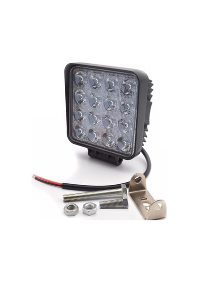 Lwl-s16 Çalışma Lambası 12-24 Volt Kare 16 Ledli 48w Adet