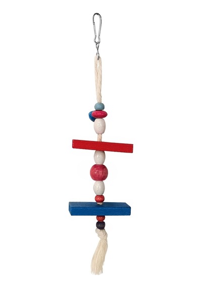 Askılı Renkli Boncuklu Ve Dikdörtgen Kuş Oyuncağı 5-20 Cm