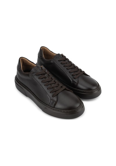 Tamer Tanca Erkek Hakiki Deri Kahverengi Sneakers & Spor Ayakkabı 13 2033 Erk Ayk Sk26-27 Khv/khv Tbn