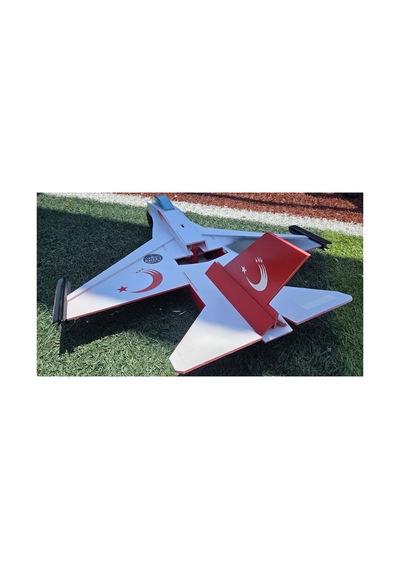 F-16 Ay-yıldız Özel Tasarım Fotoblok Rc Model Uçak Tam Paket Kit Flysky İ6x Kumandalı Diğer