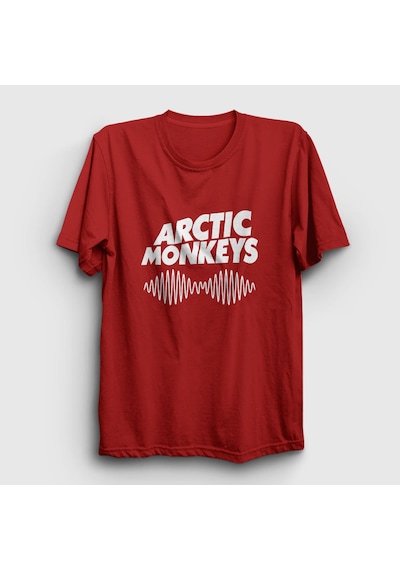 Presmono Unisex Cover Arctic Monkeys T-shirt Kırmızı