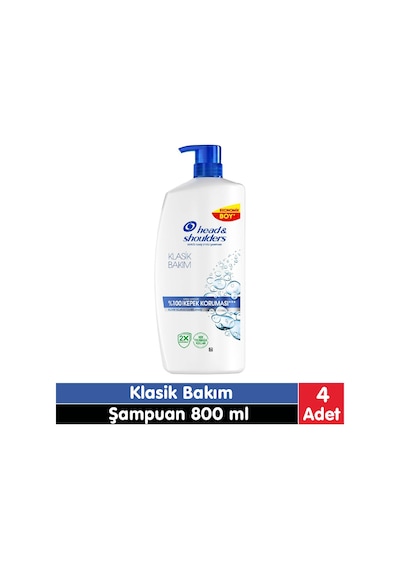 Head&shoulders Klasik Bakım Şampuan 800 Ml 4 Adet Tüm Saç Tipleri