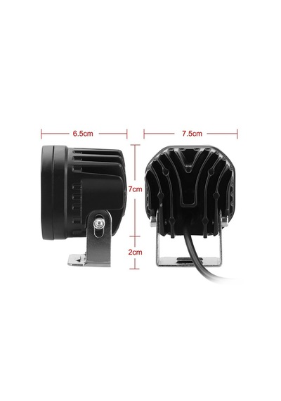 2 Adet 4 Led Sarı Işık Sis Aydınlatma Lambası 40w 12-32 Volt