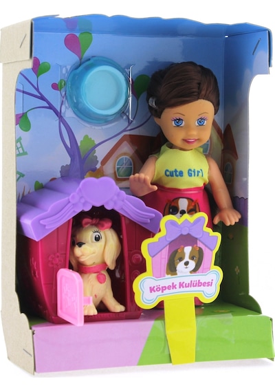 Lovely Mini Bebek Evcil Hayvan Ve Kulübesi Oyun Seti