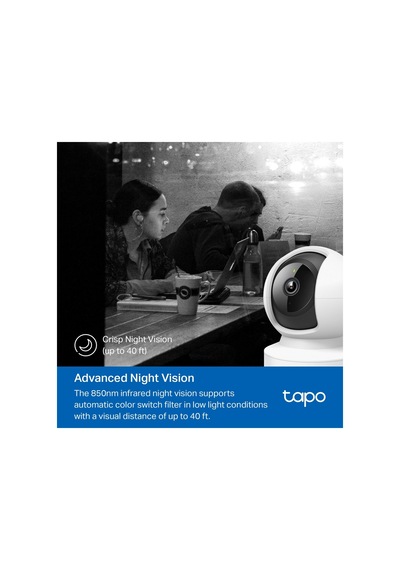 Tp-lınk Tapo C202 Bebek/ev Güvenlik Kamerası Wifi-ehernet 1080p 12mt Gece Görüşü Pan/tılt İki Yönlü Ses 1923 Mh-hs3349-3806