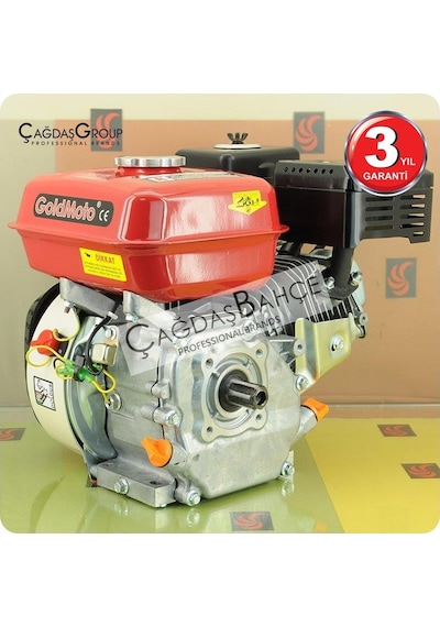 Goldmoto Gm200F25 Benzinli Motor 6.5 Hp Krank Mili Frezeli 25Mm