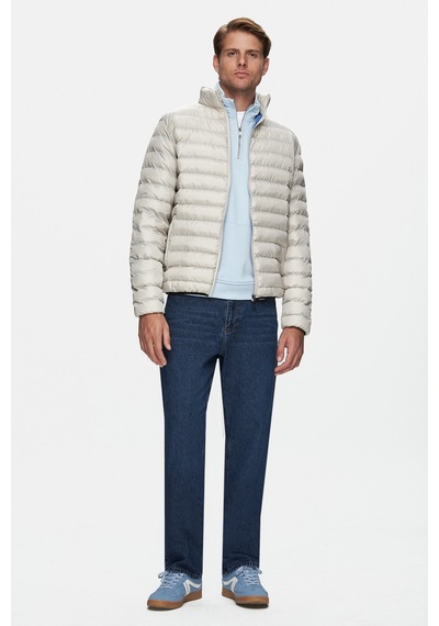 Ucla Northwın Bej Fermuarlı Ve Cepli Polyester Standard Fit Erkek Mont - Bej