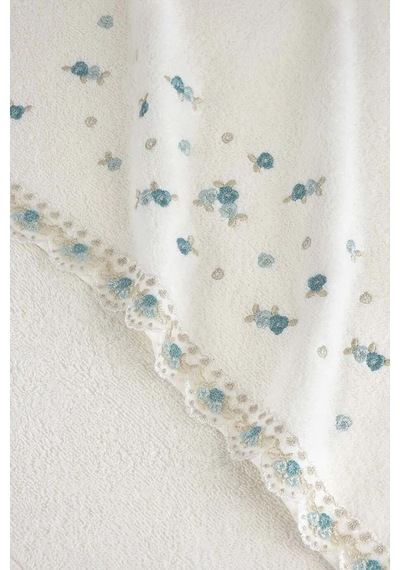 Arliva Home Meltem Bukle Nakışlı Havlu 30x50 Açık Kahve