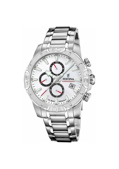 Festına F20704/1 Tımeless Chronograph Erkek Kol Saati Gümüş