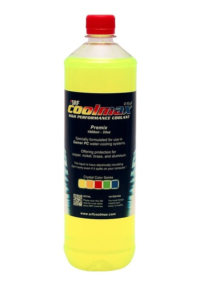 Srf Coolmax Bilgisayar Soğutma Sıvısı 1000ML Asit Sarı